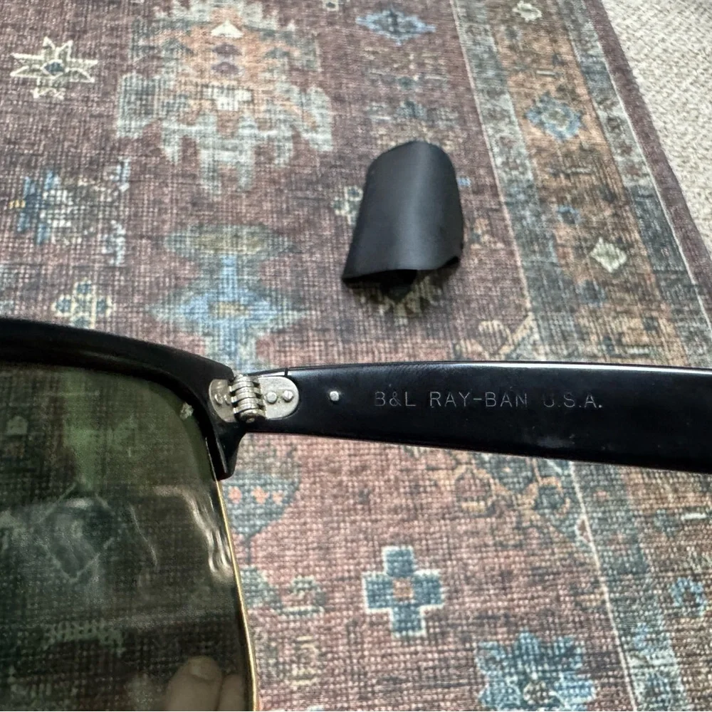 Vintage Black Ray Ban Clubmaster Sunglasses